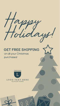 Christmas Free Shipping TikTok Video