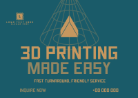 3D Printing Service Postcard