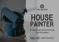 Painting Homes Postcard Design