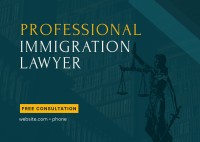 Immigration Lawyer Postcard