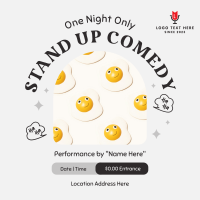 One Night Comedy Show Instagram Post Design