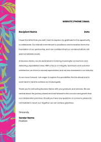 Electric Tropics Letterhead Design