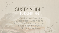 Chic Sustainable Fashion Tips Facebook Event Cover