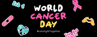 Cancer Day Stickers Facebook Cover Image Preview