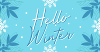 Snowy Winter Greeting Facebook Ad