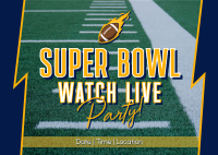 Super Bowl Live Postcard Design