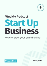 Simple Business Podcast Poster