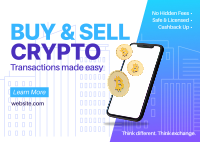 Buy & Sell Crypto Postcard