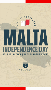 Simple Malta Independence Day Facebook Story