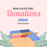 Box of Donation Instagram Post Design