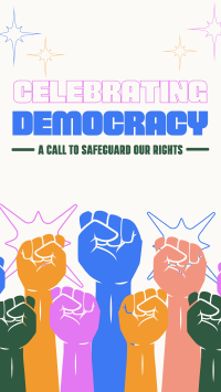 International Day of Democracy Facebook Story