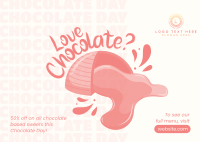 Chocolate Lover Postcard Design