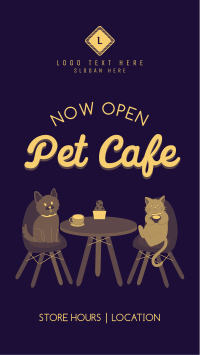 Pet Cafe Opening Instagram Story