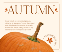 Autumn Pumpkin Facebook Post