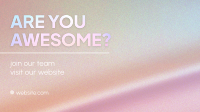 Are You Awesome? Facebook Event Cover