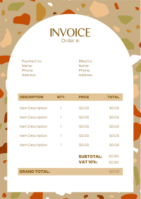 Minimalist Wedding Invoice Image Preview