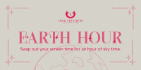 Earth Hour Sky Twitter Post Design