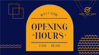 New Opening Hours Facebook Event Cover