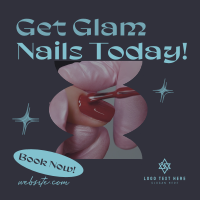 Glam Nail Salon Linkedin Post