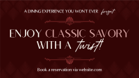 Classic Elegant Restaurant Facebook Event Cover