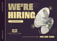 Playful Corporate Hiring Postcard