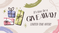 Brush Illustration Giveaway Facebook Event Cover