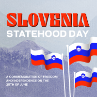 Slovenia Statehood Mountains Linkedin Post