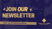 Grunge Brutalist Newsletter Alert Animation