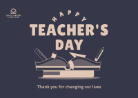 Teachers Special Day Postcard