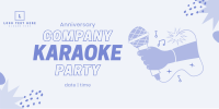 Company Karaoke Twitter Post Design