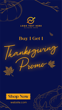 Thanksgiving Buy 1 Get 1 Instagram Reel