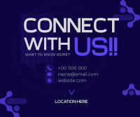 Generic Connect With Us Facebook Post Design