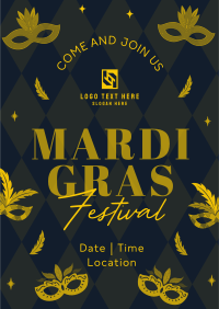 Mardi Gras Festival Flyer