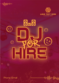 Hiring Party DJ Poster