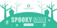 Spooky Ghost Sale Twitter Post