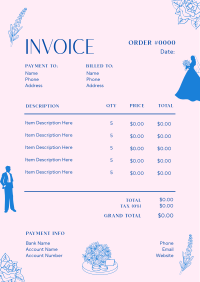 Intricate Illustrative Wedding  Invoice Image Preview