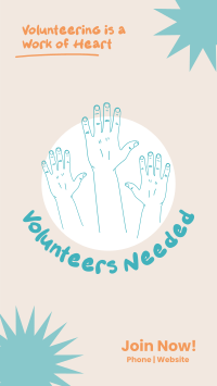 Volunteer Hands Instagram Story