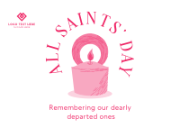 All Saints Day Postcard example 1