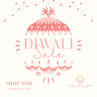 Diwali Lanterns Instagram Post Design