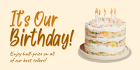 Business Birthday Greeting Twitter Post Design