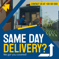 Reliable Delivery Courier Instagram Post