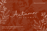 Leafy Autumn Grunge Pinterest Cover