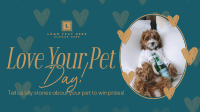 Retro Love Your Pet Day Facebook Event Cover