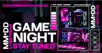 Neon Game Night Facebook Ad