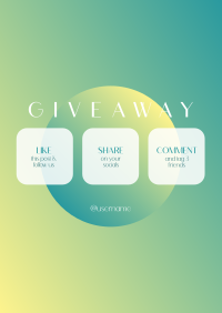 Gradient Planet Giveaway Flyer