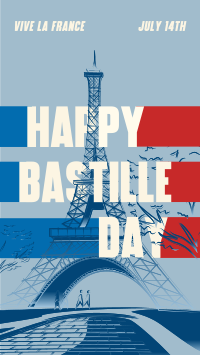 Bastille Day Instagram Story