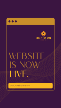 Website Now Live Facebook Story Design