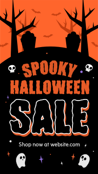 Spooky Ghost Sale Instagram Reel Image Preview