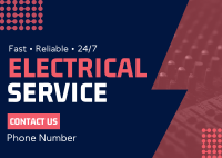Handyman Electrical Service Postcard