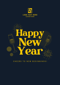 New Year Cheers Poster